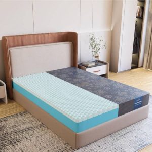 SleepyHug AirCell Ortho Dual Comfort Plus Orthopedic Mattress with Reversible Hard & Soft Foam 4 inch Mattress AirCell Tech, Ideal for Single Bed, Back Pain Relief